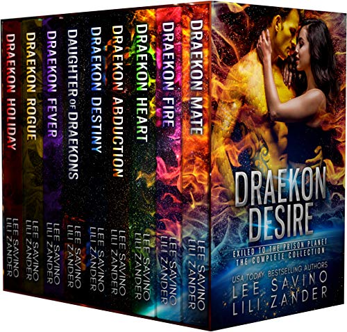 Draekon Desire: Exiled to the Prison Planet: The Complete 7 Novel Collection (Draekon Collection Book 1) by Lili Zander, Lee Savino